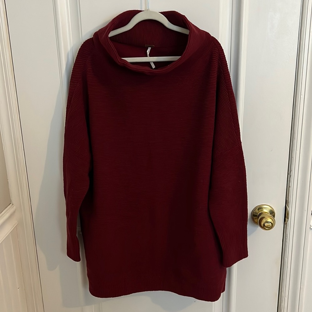 Free People Ottoman Ribbed Tunic Sweater